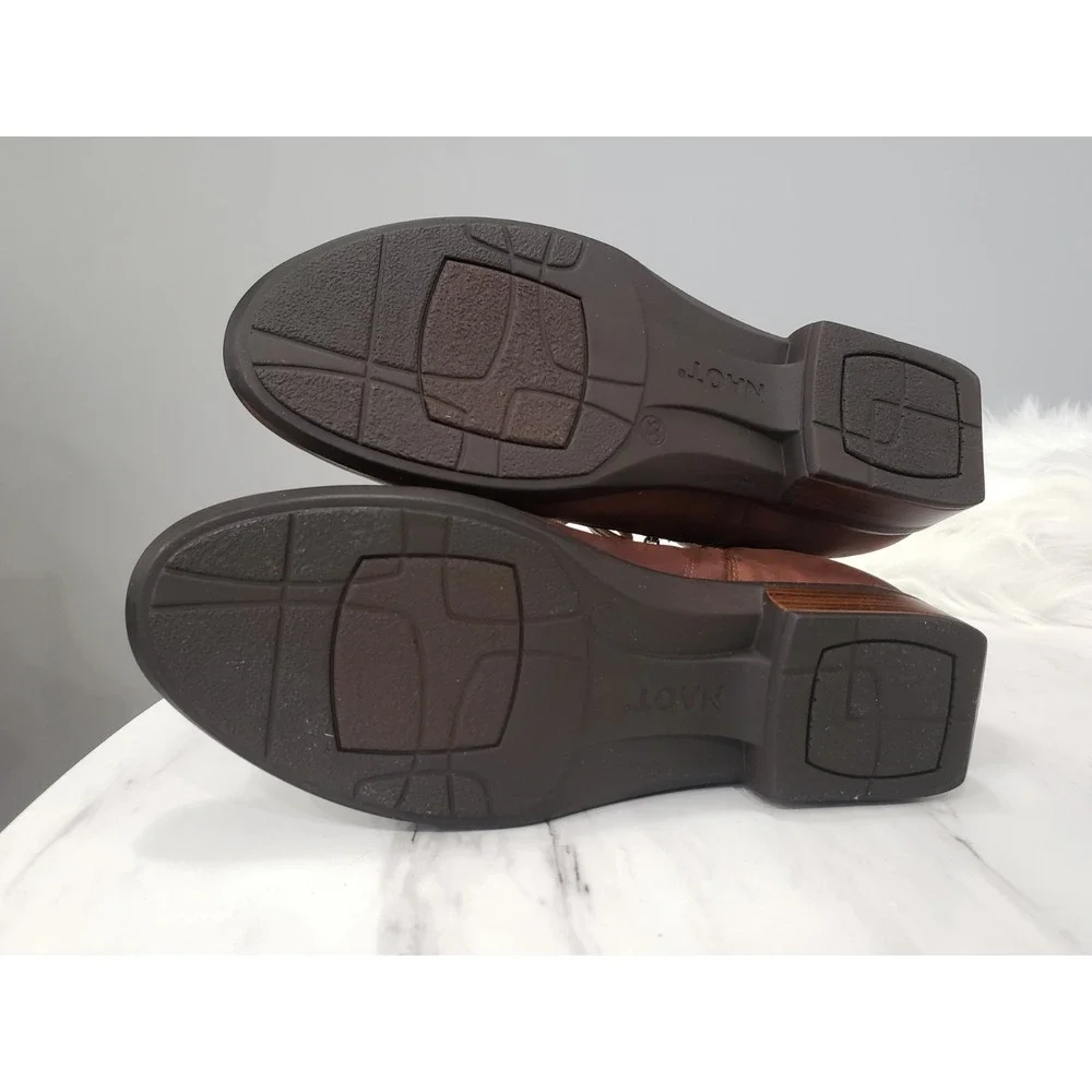 NEW NAOT Footwear Alize BOOTIES Boots Soft Cognac Leather Size EU 36 Fits 5-5.5